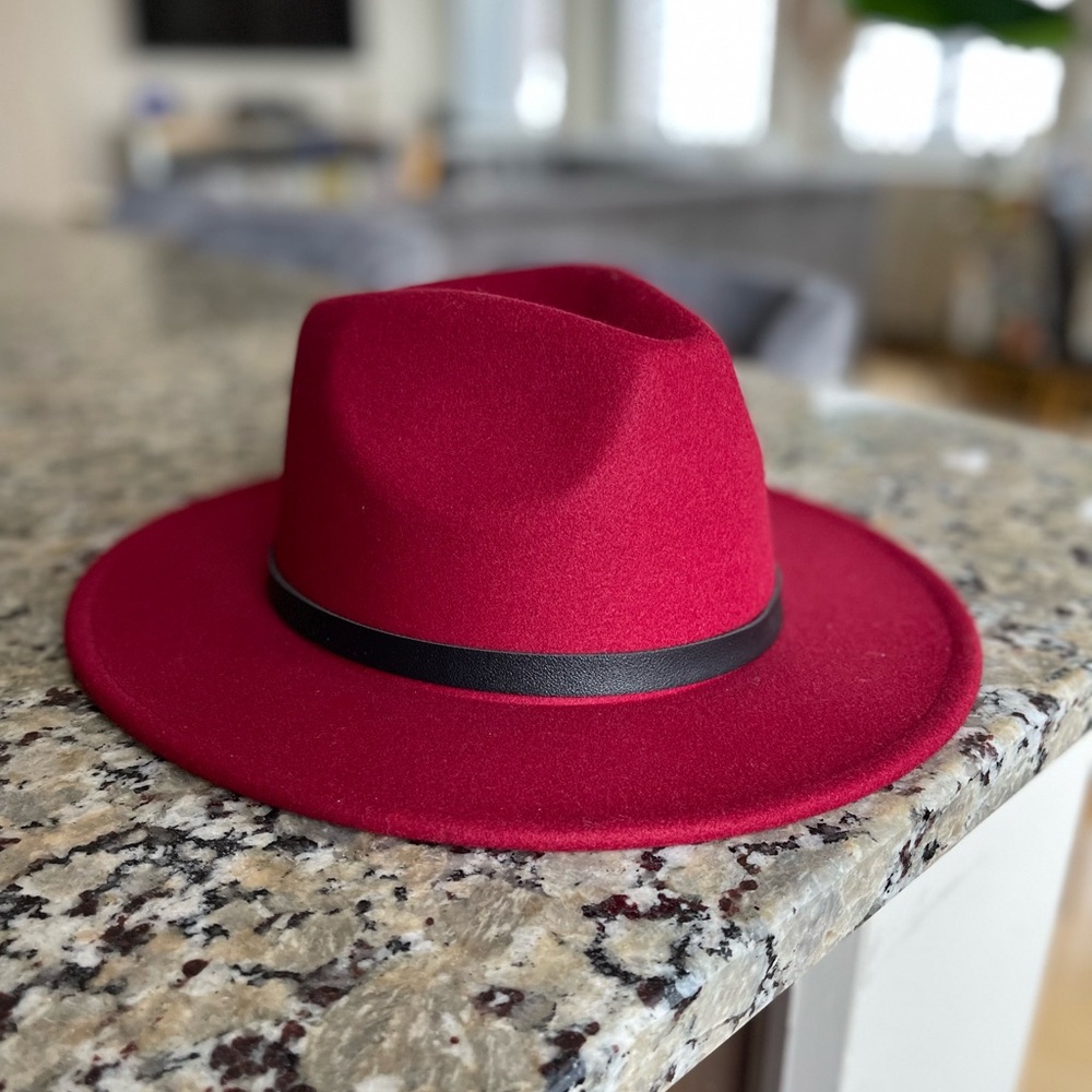 Red Fedora Hat